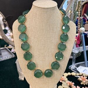 J. Crew Green Statement Necklace